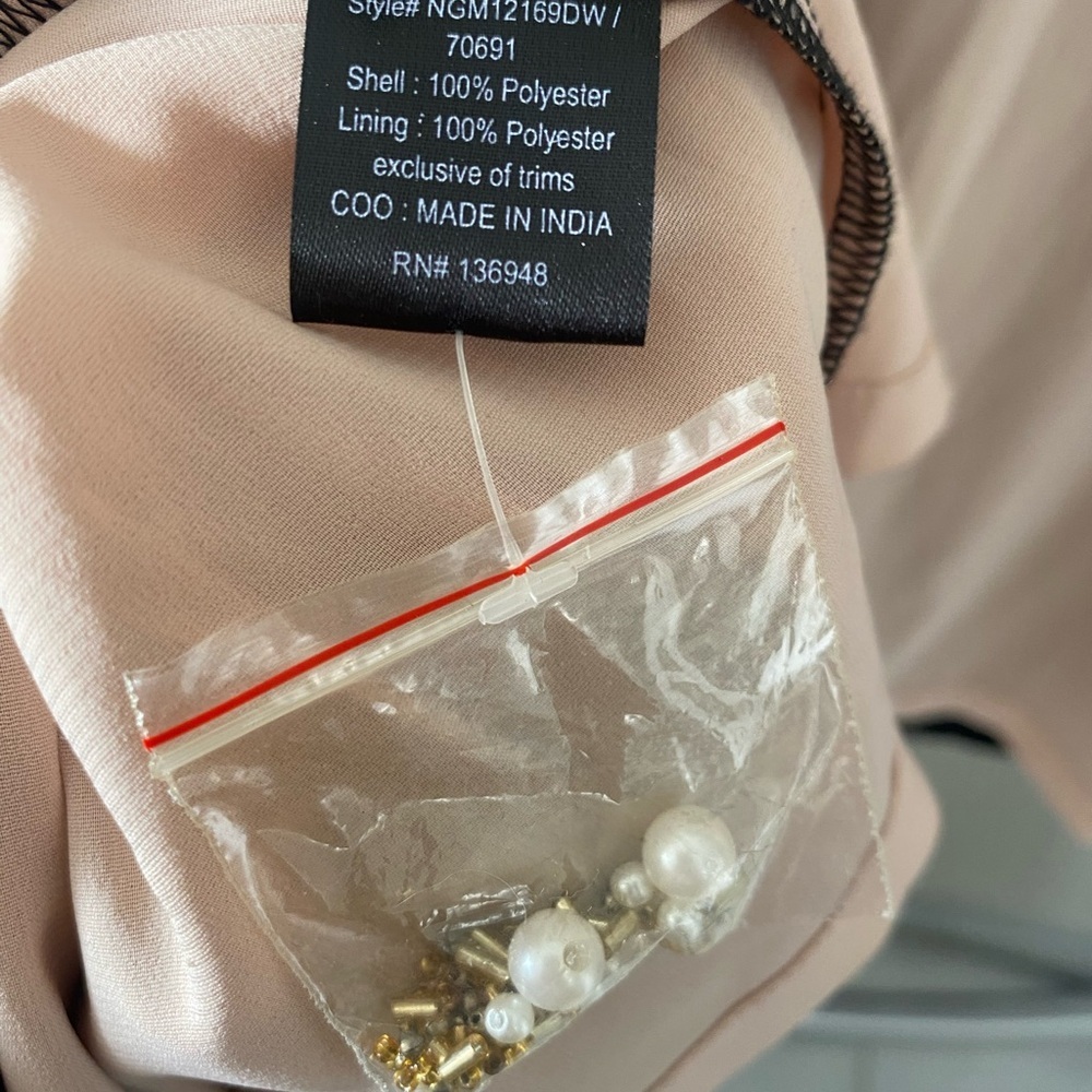 Nasty Gal Black Gold Embellished Mini Dress Holiday Party Cocktail SZ XXS - Picture 7 of 10